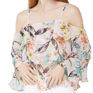 New BCBGeneration Ruffle Cami Top